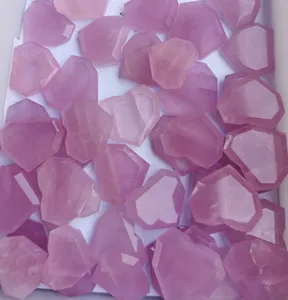 Bentuk Hati Rose Quartz Aquamarine Smoky Kristal Hati untuk Hadiah