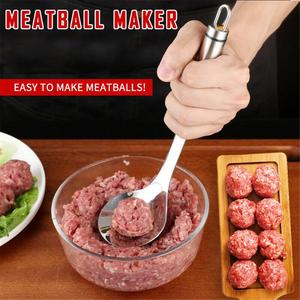 HelloWorld creatore di polpette creativo Baller di carne con perdita ellittica cucchiaio antiaderente stampo per polpette utensile da cucina Gadget strumento per carne - Product Image 6
