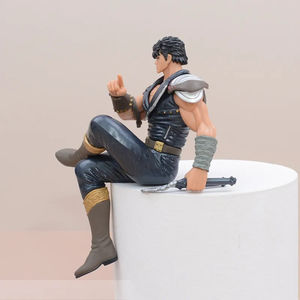 13CM <span class=keywords><strong>Manga</strong></span> Figurine Poupées Poing de l'étoile du Nord Kenshiro Anime PVC Figure Assis Noodle Stopper Cartoon Toys - Product Image 4
