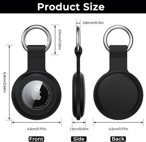 Funda de silicona en oferta para Airtags con llavero, funda para localizador Apple Airtag, soporte de llavero para Air Tag antipérdida - Product Image 2