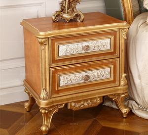 Europäische Villa Barock Schlafzimmermöbel Luxuriöses Massivholz Geschnitztes Stoffkunst 1,8 Meter Französisches Prinzessinnenbett - Product Image 5