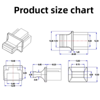Cache-poussière RJ45 pour port réseau, capuchon de protection en silicone antichute pour interface de câble réseau femelle (tête cristalline)