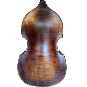 Selling Master Professional Flame Maple Madera maciza rockabilly contrabajo vertical 3/4 - Product Image 1