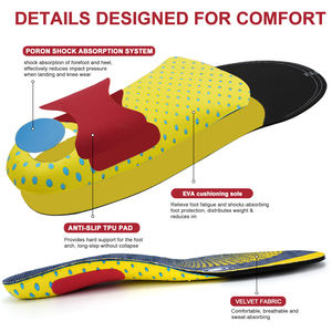 <span class=keywords><strong>Solette</strong></span> Sportive in EVA Ortopediche per Scarpe, per Piede Piatto, Assorbimento degli Urti, Fascite Plantare - Product Image 2