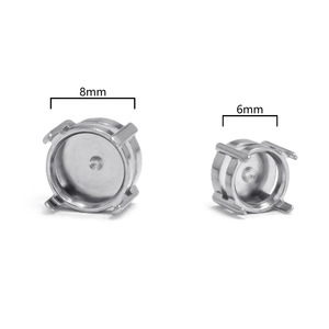 Stainless Steel Magnetic <b>Earring</b> <b>Holder</b> 6mm 8mm Round DIY Jewelry Findings For <b>Earring</b> Making - Product Image 1