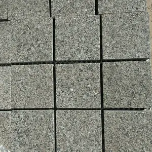 China granito negro 10x10 piedra pavimentadora calzada