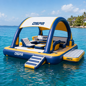 Plataforma Flotante Inflable Resistente para Eventos al Aire Libre, Isla Acuática Grande para Uso Grupal y de Huéspedes - Product Image 2