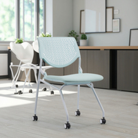 Chaise de formation moderne en tissu pivotante réglable de haute qualité, empilable, mobile, pour réunion de bureau, hôtel, école