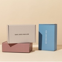 Boîtes en papier kraft personnalisées avec estampage, cartons d'expédition ondulés, boîtes postales, boîtes en carton imprimées avec logo