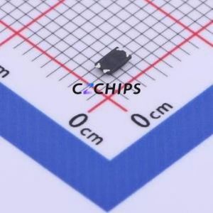 1TS026A-2100-0553-CT Tactile Switch SMD,1.6x2.6mm Switch Single Pole Single Throw Round Button 2.1N Vertical Mount - Product Image 2