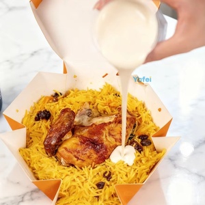 <span class=keywords><strong>Caja</strong></span> <span class=keywords><strong>Hexagonal</strong></span> para Comida para Llevar de Pollo Kabsa de Oriente Medio, Apta para Alimentos, para Restaurantes, Empaque de Almuerzo - Product Image 5