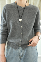 Nouvelle Arrivée 2026 – Cardigan Col Rond Tendance en Mélange de Laine Ultra Doux, Tricoté à la Machine – Vente Flash