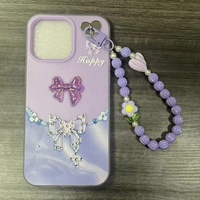 Coque de téléphone PC avec chaîne et nœud en diamant pour iPhone 18 17 16 15 14 13 12 11, et pour TECNO Spark50 Spark30c Pova Slim – Housse arrière féminine