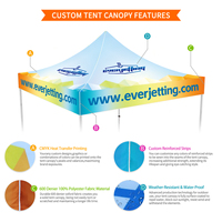 Carpa de Exhibición Plegable de Aluminio con Certificado CE, Resistente a los Rayos UV, de 10x15 pies, para Eventos al Aire Libre, Publicidad, Ferias Comerciales