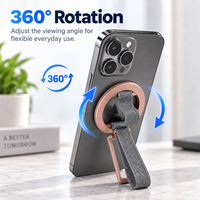Support de téléphone magnétique amélioré BUKU avec dragonne tressée durable, logo personnalisé et anneau pliable