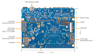 Carte mère NanoPC-T6 Plus SBC utilisant Rockchip RK3588 avec LPDDR5, capacité améliorée jusqu'à 32 Go, interfaces MIPI DSI/CSI, deux ports 2.5GbE