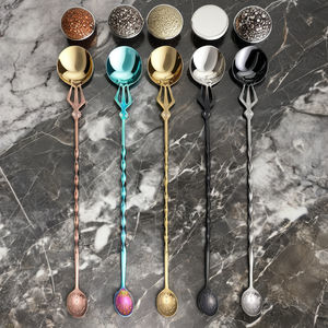 高品质搅拌勺玫瑰金不锈钢鸡尾酒摇床套装搅拌棒新款酒保工具酒保礼品 - Product Image 2