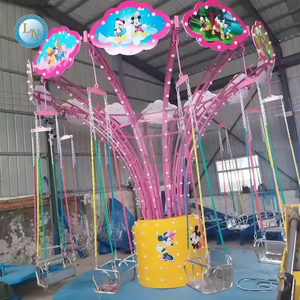 Game for Kids <b>Mini</b> Flying Chair Swing Set Flying Tower Rides Flying Chair for Children - Product Image 4