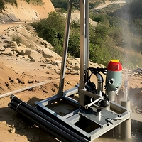 Foreuse électrique portative de 1,8 kW pour puits d'eau, petite machine de forage pour l'irrigation agricole
