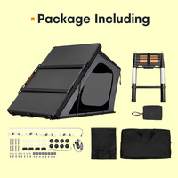 Prix usine Triangle léger coque dure tente de toit pour voiture tente de toit triangulaire en aluminium Camping tente de toit de voiture