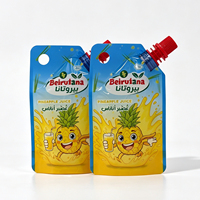 Pochette souple personnalisée en PET de qualité alimentaire avec bec verseur et trou de suspension pour jus de fruits, boissons et emballages liquides pour enfants