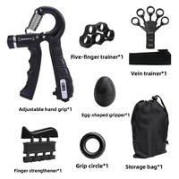 Empuñaduras ajustables de 5-60kg para hombres y mujeres, equipo de entrenamiento físico para entrenamiento de fuerza de muñeca y dedos