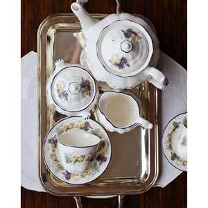 Service à café en porcelaine écologique Royal Doulton pour 6 personnes, décoration moderne Ravenna avec or en relief pour les fêtes - pour les hôtels - Product Image 6