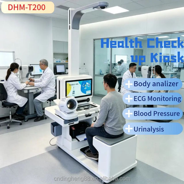Body Health Checkup Kiosk Company OEM/ODM Customizable Medical Scale 21.5inch HD LCD Touch Screen Steel Plate Construction