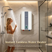 Chauffe-eau électrique instantané mural sans réservoir avec affichage numérique, chauffage rapide pour hôtel, maison, appartement, salle de bain, douche