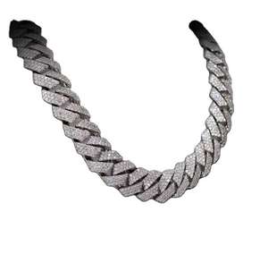 Minimal 925 Sterling Silver Cuban Link Bracelet Lab Grown Diamond Elegant Shine Jewelry Style - Product Image 4