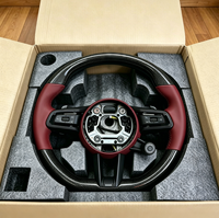 Volante de Coche de Fibra de Carbono Forjado Personalizado de Alta Calidad en Cuero Genuino para Porsche 911 992 992.1 2019-2024