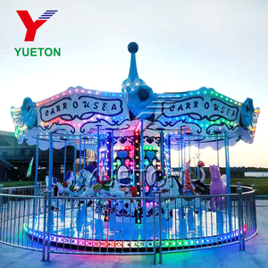 Vui Vẻ Đi Vòng Quanh Con Ngựa <span class=keywords><strong>Carousel</strong></span> Đi Xe Với <span class=keywords><strong>Trailer</strong></span> Gắn Cho Bán - Product Image 2