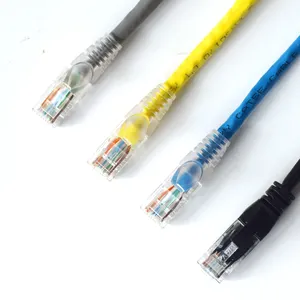 Precio de fábrica OEM 1m 3M 5M 4 pares venta UTP FTP STP cat6a Cat6 CAT5e Cable de conexión para redes