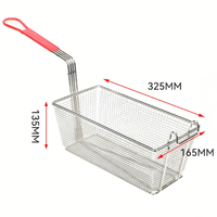 Panier à frire en maille pour cuisine avec poignée, panier à frites, panier à frire en acier inoxydable 201
