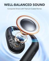  Écouteurs sans fil Anker AeroFit A3872 à oreille libre, ultra-confortables, ajustement ergonomique, son équilibré, IPX7