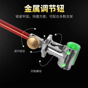 Soporte luminoso para caña de pescar en forma de V, soporte trasero de Metal de liberación rápida, Universal para cañas de pescar y soportes - Product Image 5