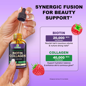 Suplemento Líquido de Biotina y Colágeno MINGYAN 2 FL OZ para Piel, Cabello y Uñas, Apoyo a la Belleza - Product Image 4