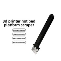 Alat Pengikis Plat Printer untuk Bambu Lab A1/A1 Mini/P1/X1, Alat Penghapus Bilah Baja, Pembersih Alas Cetak, Pengikis Platform PEI