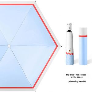 Parapluie pliant ultra-léger et moderne pour voyage, entièrement automatique, avec bouton d'ouverture automatique et 6 baleines, pour adultes - Product Image 1