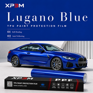 XP3M Lugano Blue OEM Gloss TPU Color PPF Car Wrap Vinyl 7.5 Mil Self Healing Anti Scratch Anti Yellowing Air Release Channel - Product Image 1