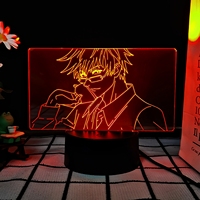 Lampe d'anime 3D mignonne populaire Logo personnalisé disponible 7 couleurs changeantes Lumière de nuit décorative pour adolescents