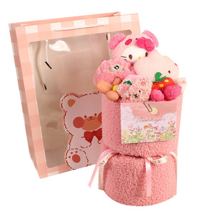 Bouquet di bambole in peluche corto fatto a mano creativo 31-50 cm, simpatico regalo di compleanno per bambini, per fidanzate e <span class=keywords><strong>amici</strong></span> - Product Image 5