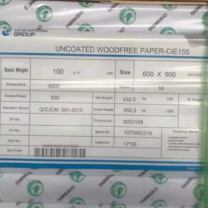 Papel de Impresión Offset Blanco Sin Madera de 60gsm, 70gsm, 80gsm, 700x1000mm, Papel Bond Blanco para Libros, Suministro de China - Product Image 1