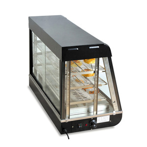 Gabinete Eléctrico Calentador de Alimentos Comercial, Rectangular, con Estantes Ajustables, de Sobremesa, para Pizza, Hamburguesas y Comida Cocinada, 220V 1500W - Product Image 1