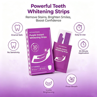 Tiras Blanqueadoras OEM ODM, Parches Blanqueadores Brillantes para Eliminar Manchas Persistentes y Placa Amarilla, Protegen el Esmalte Dental, Empaque en Caja
