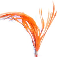 Orange teint millnery chapeau Fascinator naturel Biot plume d'oie pour cheveux mouche attachant matériel bricolage artisanat fête carnaval décor