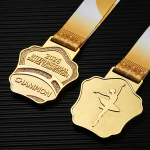 Personalized Sport Metal Logo Marathon Running Finisher Zinc Alloy Custom Logo Design Dancing Ballet Medal - Product Image 1