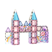 Set Blok Bangunan Magnetik Warna-warni Set Unicorn
