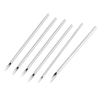 Aiguilles de Piercing jetables pour le corps, lot de 100 pièces, gaz électronique, stérilisées individuellement, maquillage Permanent, aiguilles de tatouage