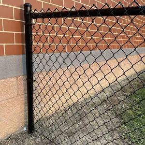 Оцинкованный забор, железная проволочная сетка, современная металлическая цепь